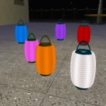 13 coloured lanterns