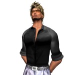 Alphamale - Silk shirt - Black