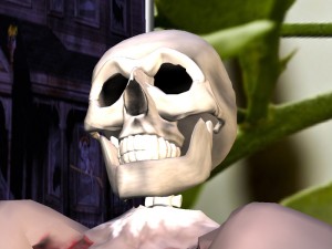 *BF* bare bones neck and skull
