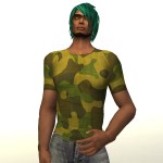 .D.o.D. Camo Olive T-Shirt (untucked) Mens
