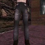 Ghost busters web pocketed black jeans